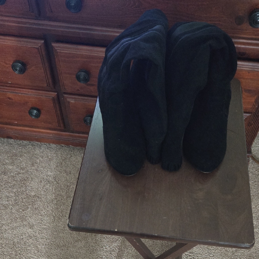 Torrid Midnight Black Heeled Boots